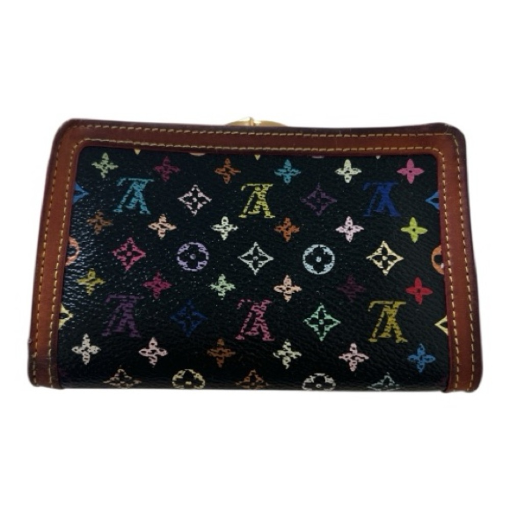 Louis Vuitton Murakami Black Monogram Multicolor Porte-Monnaie Viennois Wallet - Picture 13 of 16
